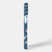 Niedlicher Rosa-Vogel, blau, personalisiert Case-Mate iPhone Hülle (Rückseite / Rechts)