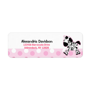 Niedlicher rosa Zebra-kundenspezifische