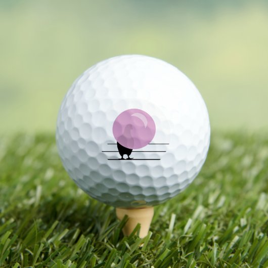 Niedlicher rosafarbener Gummibär auf Drahtweiß Golfball (Insitu T-Shirt)