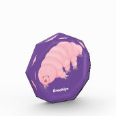 Niedlicher rosafarbener kardialer Cartoon Fotoblock (Links)