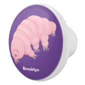 Niedlicher rosafarbener kardialer Cartoon Keramikknauf (Rechts)