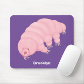 Niedlicher rosafarbener kardialer Cartoon Mousepad (Mit Mouse)