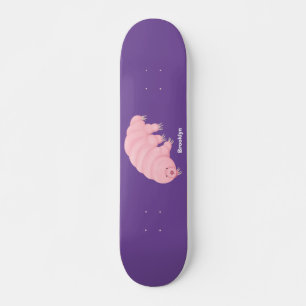 Niedlicher rosafarbener kardialer Cartoon Skateboard