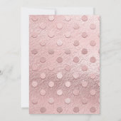 Niedlicher rosafarbener Stock Das Bar Brautparty Einladung (Rückseite)