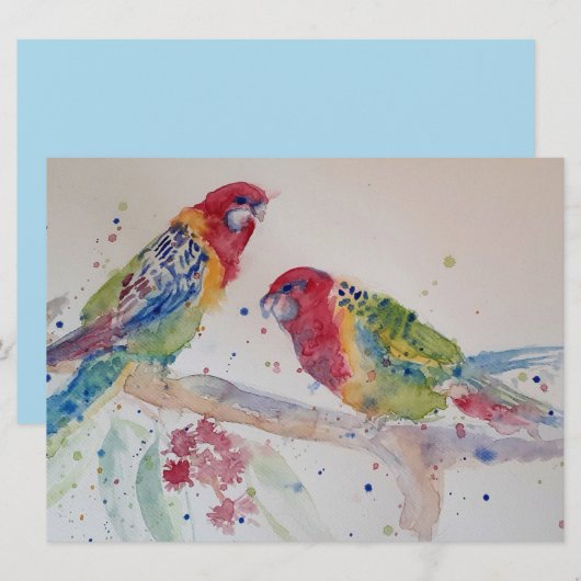 Niedlicher Rosella Parrot Vogel (Vorne/Hinten)