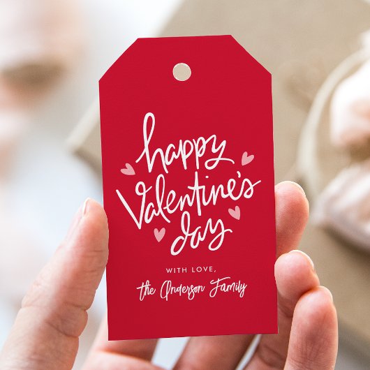 Niedlicher Rot-Rot-Rot-Rosa-Herz Glücklicher Valen Geschenkanhänger