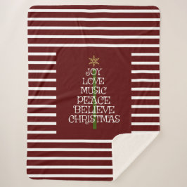 Niedlicher Rot-Weiß-Geist in einem Baum Sherpadecke