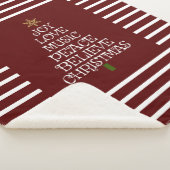 Niedlicher Rot/Weiß-Geist Sherpadecke (3/4)