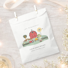 Niedlicher Rotbarnylard-Bauernhof jedes Alter Gebu Geschenktütchen