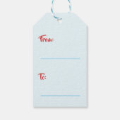 Niedlicher Rotbarsch-Valentinstag Geschenkanhänger (Rückseite)