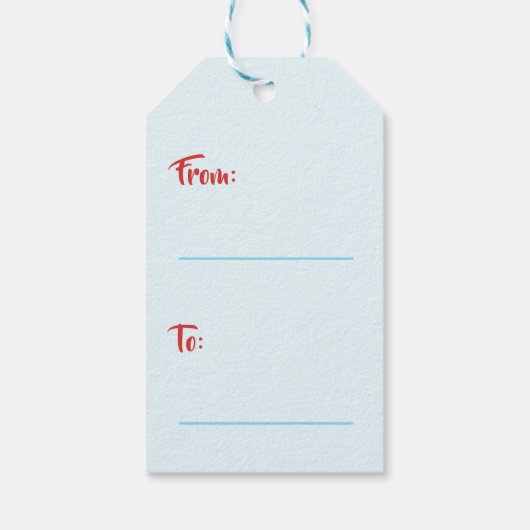 Niedlicher Rotbarsch-Valentinstag Geschenkanhänger (Rückseite)