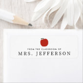 Niedlicher roter Apple aus dem Klassenzimmer des L (Insitu)