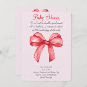 Niedlicher Roter Bogen Save The Date (Vorne/Hinten)