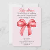 Niedlicher Roter Bogen Save The Date (Vorderseite)