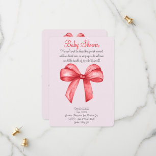 Niedlicher Roter Bogen Save The Date