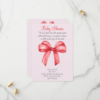 Niedlicher Roter Bogen Save The Date