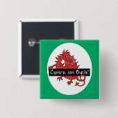 Niedlicher Roter Drachenplatz-Knopf zum Anpassen Button (Vorne & Hinten)