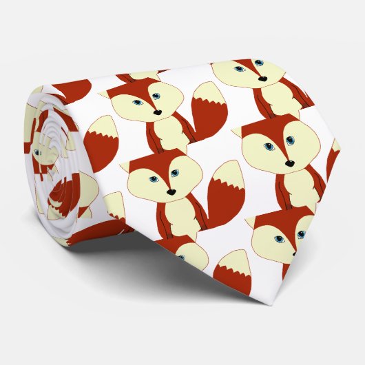 Niedlicher roter Fox Krawatte (Gerollt)