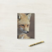 Niedlicher roter Fox Post-it Klebezettel (Auf Schreibtisch)