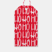 Niedlicher, roter Hauch von Weihnachten Geschenkanhänger (Rückseite)