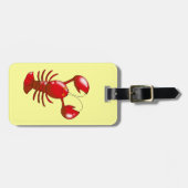 Niedlicher roter Hummer Gepäckanhänger (Vorderseite horizontal)