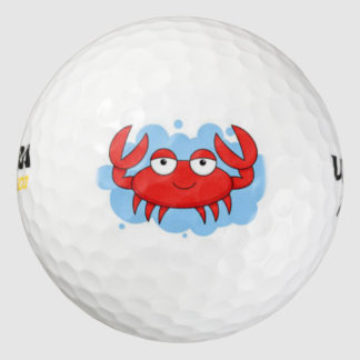 niedlicher Roter Krabbelball Golfball
