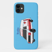 Niedlicher roter Krankenwagen Cartoon Case-Mate iPhone Hülle (Rückseite)