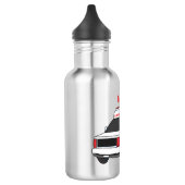 Niedlicher roter Krankenwagen Cartoon Edelstahlflasche (Links)