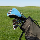Niedlicher roter Krankenwagen Cartoon Golf Headcover (In SItu)