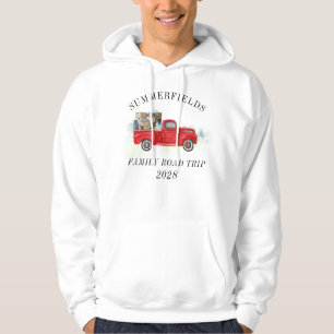 Niedlicher roter LKW für die ganze Familie Hoodie