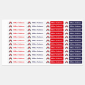 Niedlicher Roter Monster Truck Personalisierter Na Etiketten (Blatt)