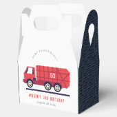 Niedlicher roter Müllwagen Kinder jeden Geburtstag Geschenkschachtel (Geöffnet)