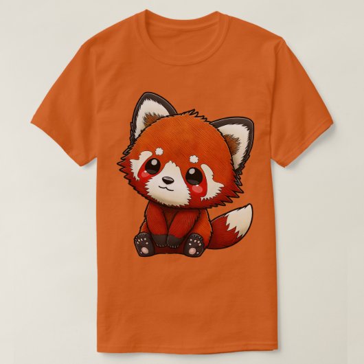 Niedlicher roter Panda 21 T-Shirt (Design vorne)