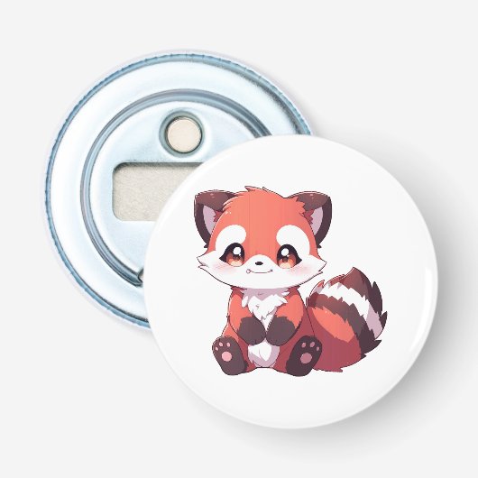 niedlicher roter Panda Flaschenöffner (Vorderseite)