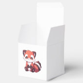 niedlicher roter Panda Geschenkschachtel (Geöffnet)