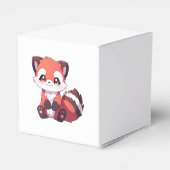 niedlicher roter Panda Geschenkschachtel (Rückseite)