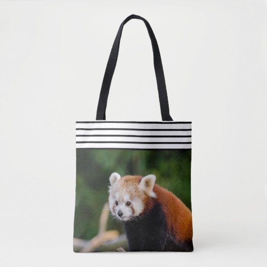 Niedlicher roter Panda gestreift Tasche (Vorderseite)