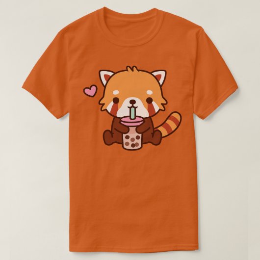 Niedlicher Roter Panda Lieben Blubble Tee (Design vorne)
