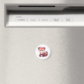 niedlicher roter Panda Magnet (In Situ (Geschirrspüler))