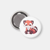 niedlicher roter Panda Magnet (Vorderseite/Rückseite)