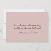 Niedlicher Roter Panda Postbrief Valentinstag Feiertagskarte (Rückseite)