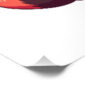 niedlicher roter Panda Poster (Ecke)