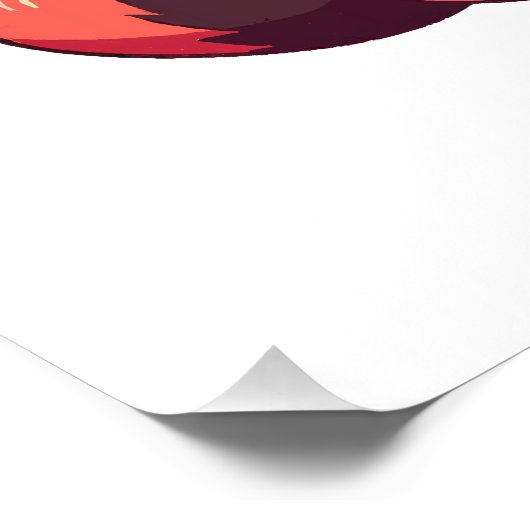 niedlicher roter Panda Poster (Ecke)