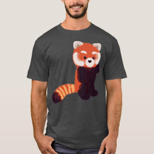 Niedlicher roter Panda stehend T-Shirt