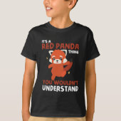 Niedlicher roter Panda-T - Shirt für Kinder (Vorderseite)