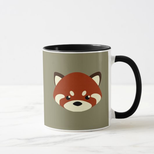 Niedlicher roter Panda Tasse (Rechts)