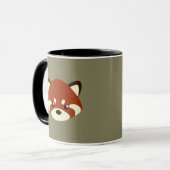 Niedlicher roter Panda Tasse (Vorderseite Links)