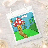 niedlicher roter Pilz Geschenktütchen (Ausgeschnitten)