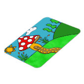 niedlicher roter Pilz Magnet (Linke Seite)