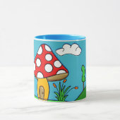 niedlicher roter Pilz Tasse (Zentrum)